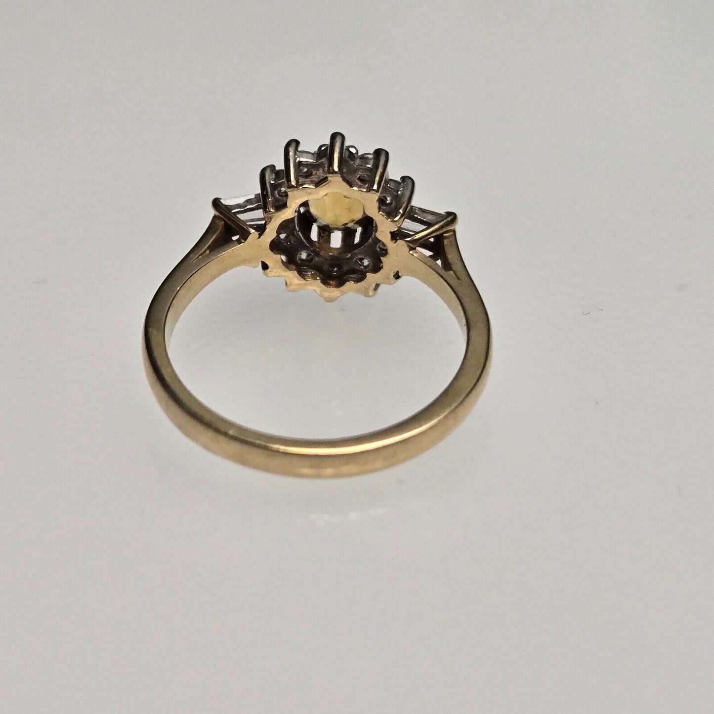 9ct Gold Ring Citrine Gold Ring UK Ring Size N - 9ct Yellow Gold