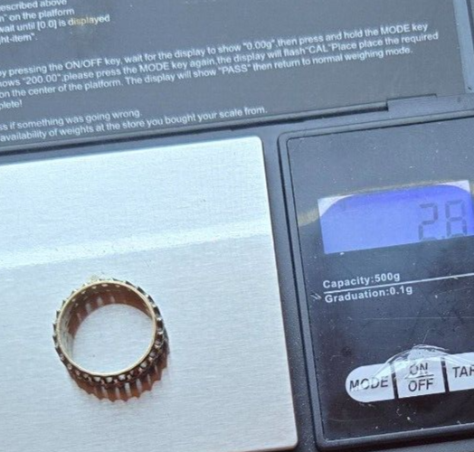 9ct Yellow Gold and Silver Full Eternity Ring Cubic Zirconia Stones Ring Size P