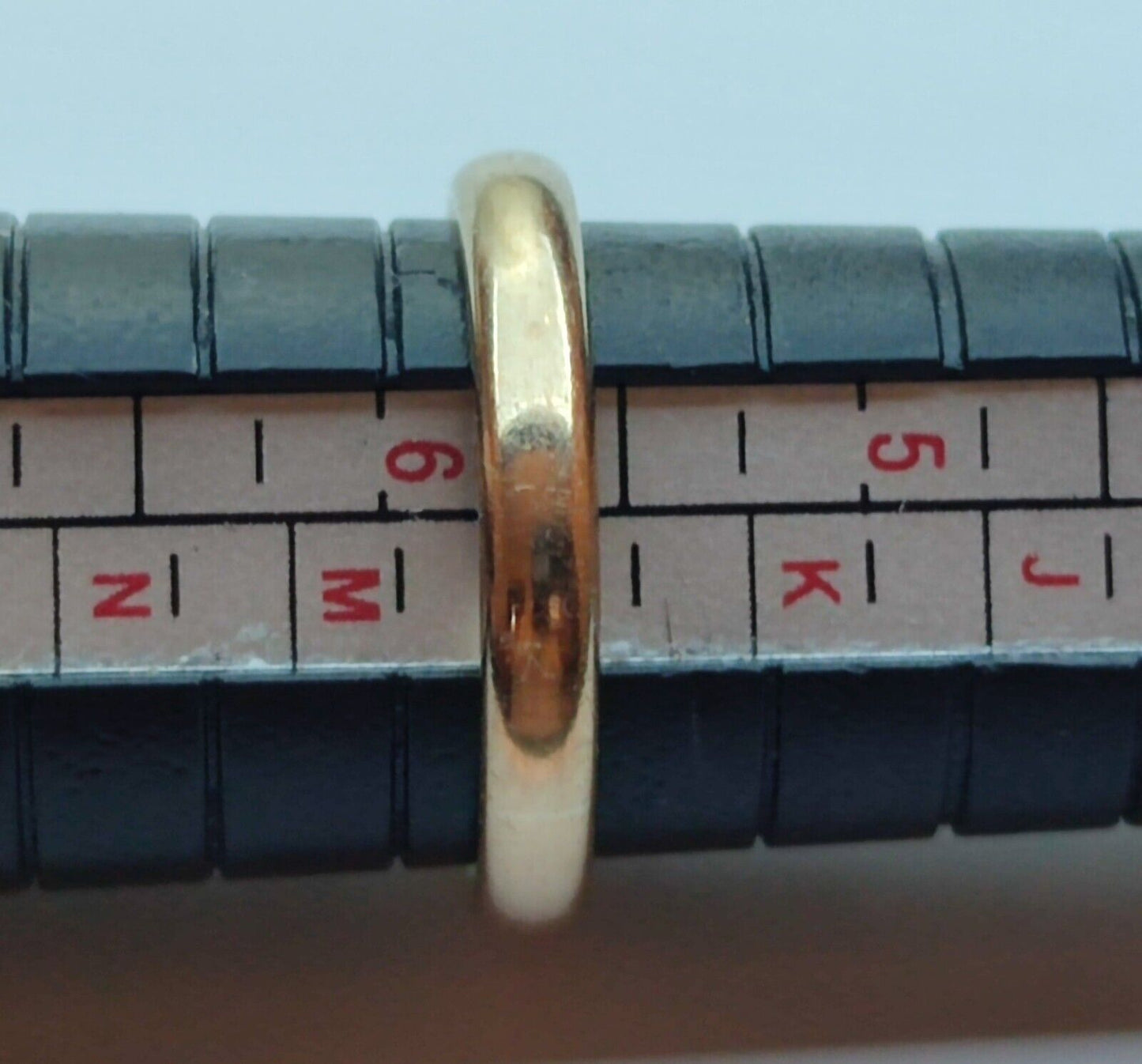 9ct Yellow Gold Wedding Band 3mm Thick Fully Hallmarked UK Ring Size K