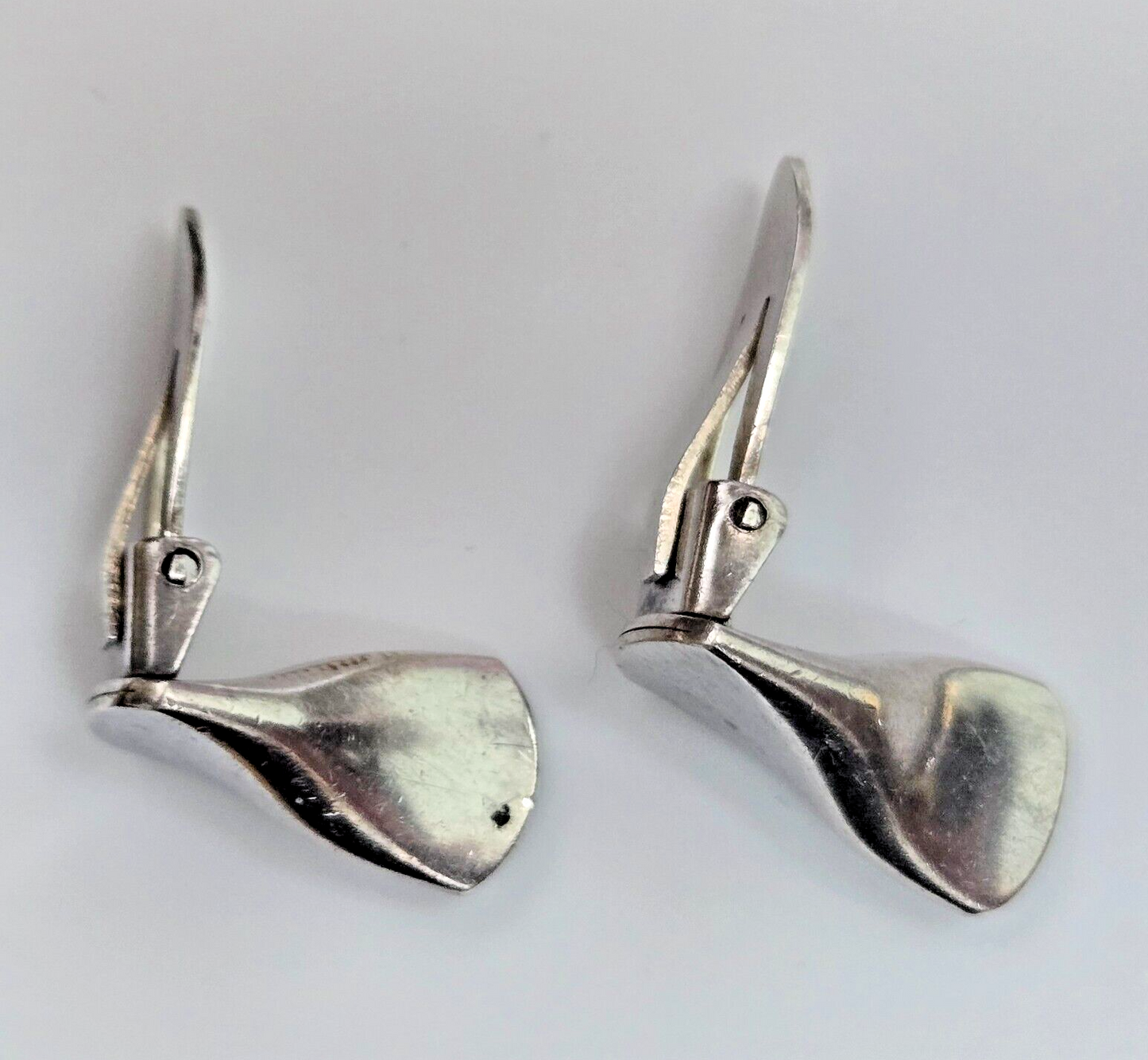Georg Jensen Silver Sterling Earrings Danish Silver Clip On .116 A