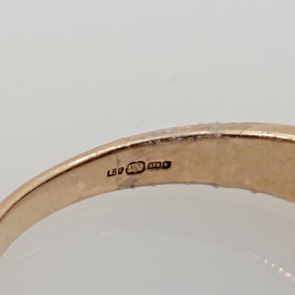 9ct Yellow Gold Ring 0.25ct Diamonds DIA 375 Hallmarked Ring Size N