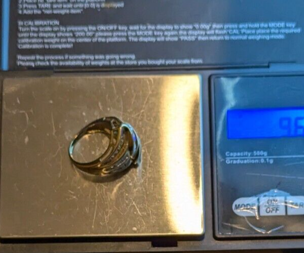 18ct Yellow Gold Ring Diamonds Extra Wide Dome Style 750 Hallmarked Ring Size O