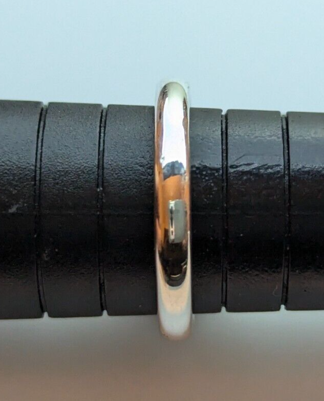 Silver Ring Champagne Quartz 925 Sterling Silver Prong Setting Ring Size R 1/2
