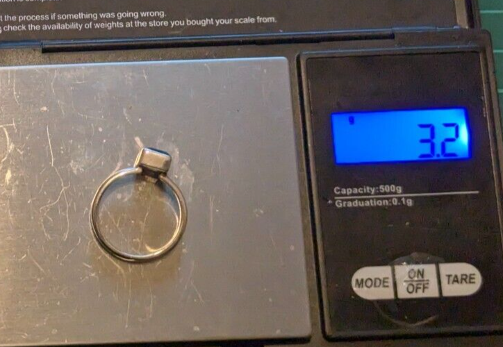 Silver Ring Champagne Quartz 925 Sterling Silver Prong Setting Ring Size R 1/2