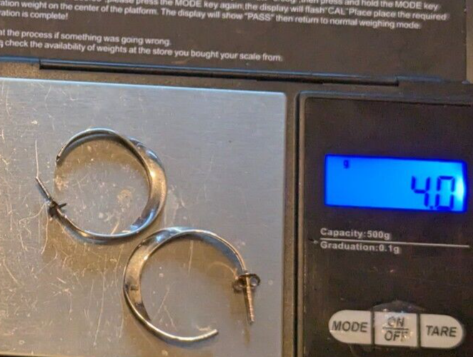 925 Silver Twisted Hoop Earrings Sterling Silver Hallmarks Size 26mm x 28mm