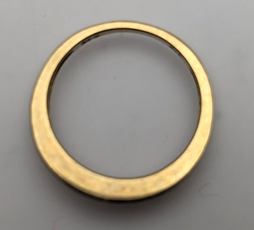 9ct Yellow Gold Ring Round Colourless Diamonds 0.25ct UK Ring Size: M